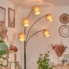 Soungou Staande lamp Chroom, Zwart, Wit, 5-lichts