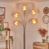 Soungou Staande lamp Nikkel mat, Zwart, Wit, 5-lichts