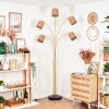 Soungou Staande lamp Messing, Zwart, 5-lichts