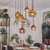 Ripoll Hanglamp, Kogellampje, Hanglamp Natuurlijke kleuren, Zwart, 8-lichts