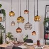 Ripoll Hanglamp, Kogellampje, Hanglamp Natuurlijke kleuren, Zwart, 8-lichts