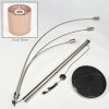 Soungou Staande lamp Nikkel mat, Zwart, Wit, 3-lichts