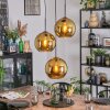 Koyoto Hanglamp, Kogellampje, Cluster hanglamp Goud, 3-lichts
