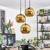Koyoto Hanglamp, Kogellampje, Cluster hanglamp Goud, 3-lichts