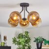 Koyoto Plafondlamp, Kogellampje Goud, Duidelijk, 5-lichts