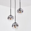 Ripoll Hanglamp, Kogellampje, Cluster hanglamp Duidelijk, Rookkleurig, 3-lichts