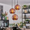 Koyoto Hanglamp, Kogellampje, Cluster hanglamp Koperkleurig, 3-lichts