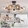 Ripoll Plafondlamp, Kogellampje Amber, Duidelijk, Rookkleurig, 7-lichts