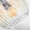 Ripoll Plafondlamp, Kogellampje Amber, Duidelijk, Rookkleurig, 7-lichts