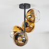 Koyoto Plafondlamp, Kogellampje Goud, Duidelijk, 4-lichts