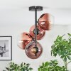 Koyoto Plafondlamp, Kogellampje Duidelijk, Koperkleurig, 4-lichts