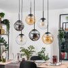 Gastor Hanglamp, Kogellampje, Hanglamp Amber, Duidelijk, Rookkleurig, 6-lichts