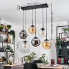 Gastor Hanglamp, Kogellampje, Hanglamp Amber, Duidelijk, Rookkleurig, 6-lichts