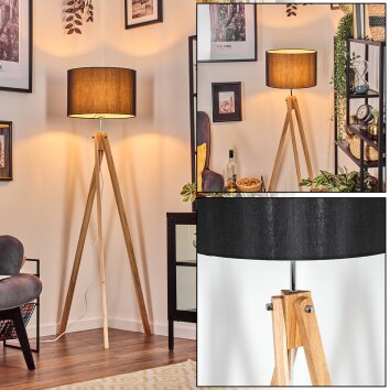 Soungou Staande lamp Chroom, Natuurlijke kleuren, 1-licht