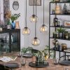 Koyoto Hanglamp, Kogellampje, Cluster hanglamp Amber, Duidelijk, 4-lichts