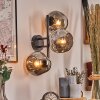 Ripoll Kogellampje, Wandlamp Rookkleurig, 3-lichts