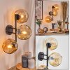 Ripoll Kogellampje, Wandlamp Amber, 3-lichts