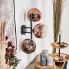Ripoll Kogellampje, Wandlamp Duidelijk, Koperkleurig, 3-lichts