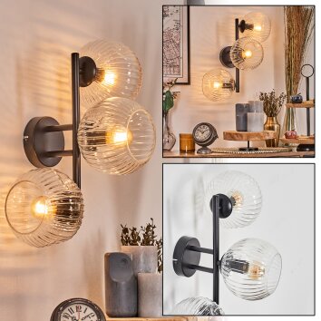 Ripoll Kogellampje, Wandlamp Duidelijk, 3-lichts