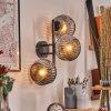 Ripoll Kogellampje, Wandlamp Rookkleurig, 3-lichts