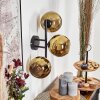 Koyoto Kogellampje, Wandlamp Goud, 3-lichts