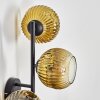 Ripoll Kogellampje, Wandlamp Goud, Duidelijk, 3-lichts