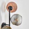 Ripoll Kogellampje, Wandlamp Chroom, Goud, Duidelijk, Koperkleurig, Rookkleurig, 3-lichts