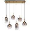 Globo Elisabeth Hanglamp Messing, 6-lichts