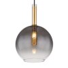 Globo Elisabeth Hanglamp Messing, Zwart, 1-licht