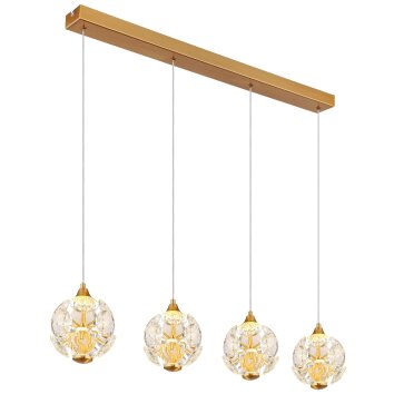Globo Virina Hanglamp LED Goud, 4-lichts