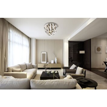 Globo Karilion Plafondlamp LED Chroom, 1-licht