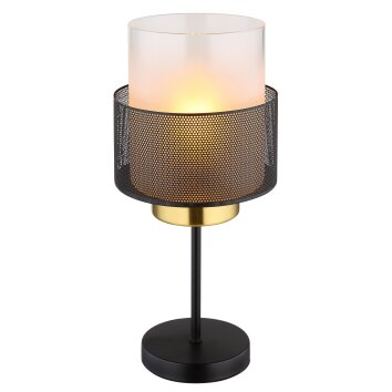 Globo Olga Tafellamp Goud, Zwart, 1-licht