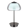 Globo Avila Tafellamp LED Chroom, Zwart, 1-licht, Afstandsbediening