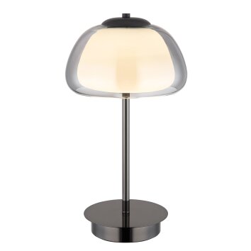 Globo Avila Tafellamp LED Chroom, Zwart, 1-licht, Afstandsbediening