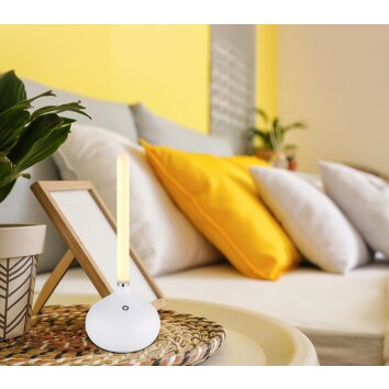 Globo Turner Tafellamp LED Wit, 1-licht