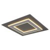 Globo Jayden Plafondlamp LED Antraciet, 1-licht
