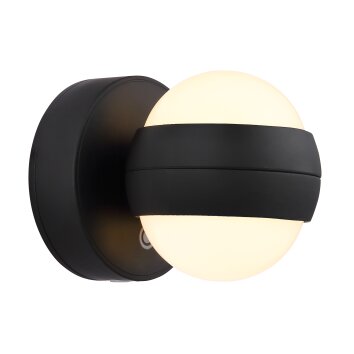 Globo Randi Wandlamp LED Zwart, 1-licht