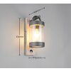 Trio verlichting Sambesi Wandlamp Hout licht, 1-licht, Bewegingsmelder