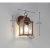Trio verlichting MIRANDE Wandlamp Roest, 1-licht