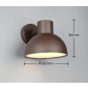 Trio verlichting ELBE Wandlamp Roest, 1-licht