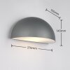 Trio verlichting MAAS Wandlamp Antraciet, 1-licht