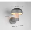 Trio verlichting FRASER Wandlamp Hout licht, 1-licht