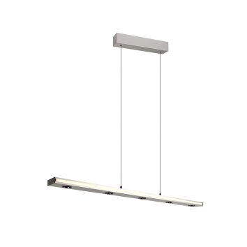 Trio verlichting Graham Hanglamp LED Nikkel mat, 8-lichts