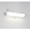 Reality SILVES Wandlamp LED Wit, 1-licht, Bewegingsmelder