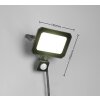 Reality FUNCHAL Wandlamp LED Zwart, 1-licht, Bewegingsmelder