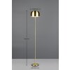 Reality Jeff Staande lamp LED Messing, 1-licht