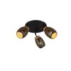 Reality Bidar Plafondlamp Goud, Zwart, 3-lichts