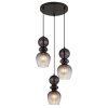 Globo Clarity Hanglamp Zwart, 3-lichts