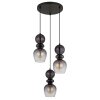 Globo Clarity Hanglamp Zwart, 3-lichts