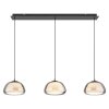 Globo Avila Hanglamp LED Chroom, Zwart, 1-licht, Afstandsbediening